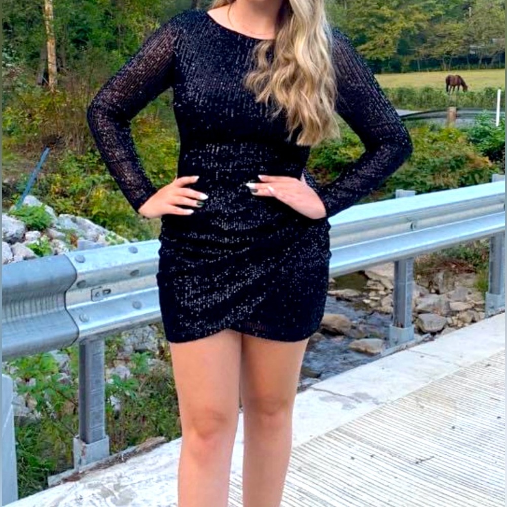 Black homecoming dress